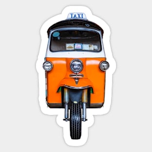 Grungy Thai Tuk-Tuk Taxi Sticker